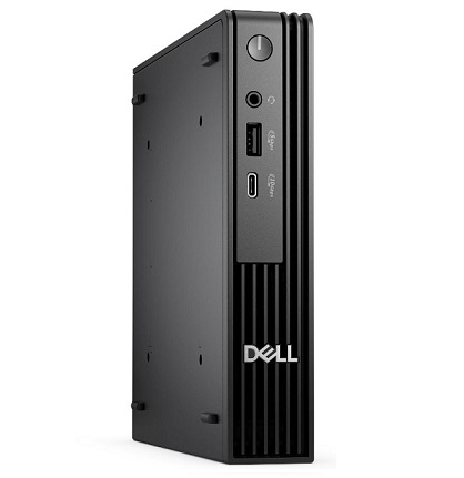 מחשב נייח קטן אינטל דור 14 דל Dell Pro Micro QCM1250 Intel Core i3-14100T 4 Cores 12MB Cache 4.4GHz 8GB DDR5 512GB NVME HDMI DP RJ45 Wi-Fi Ubuntu 22.04 LTS OP-RD33-16147